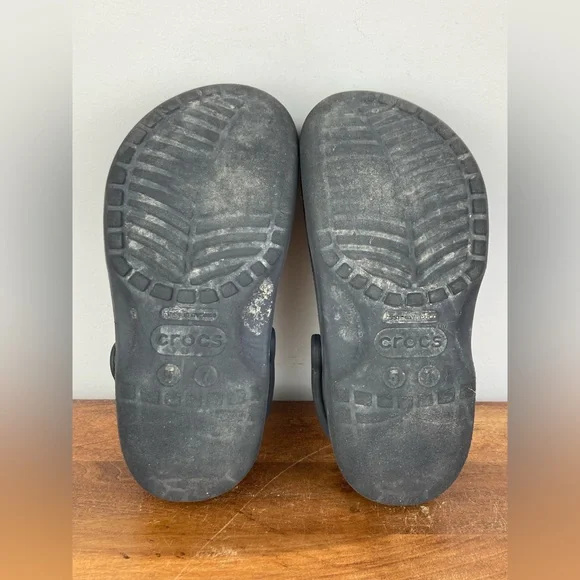 Crocs Classic Authentic Unisex Slides Clogs Black 5 Men And 7 Women’s Pre Owned - Picture 9 of 11